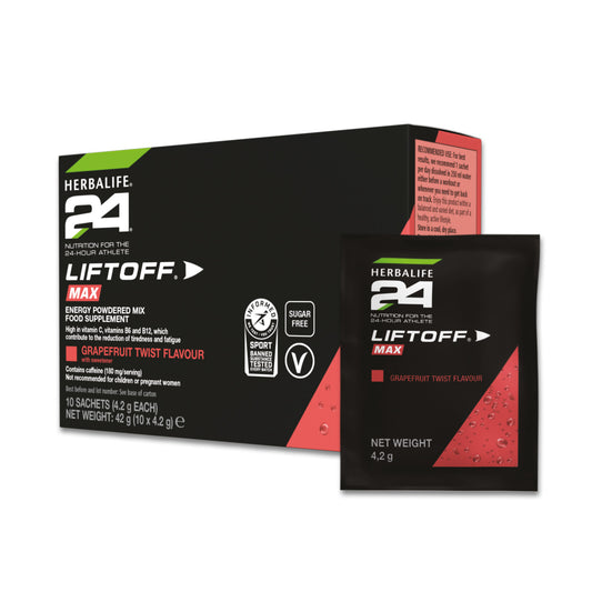 Herbalife24® LiftOff® Max Energy Drink Grapefruit Twist 10 x 4.2g Sachets